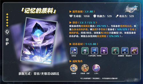 崩坏星穹铁道记忆的质料光锥效果详情