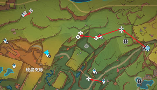 原神烛伞蘑菇采集路线